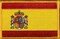 Spain Flag Patch Set - Pack of 3 Embroidered Iron On or Sew On Emblems. 3.5" x 2.25"